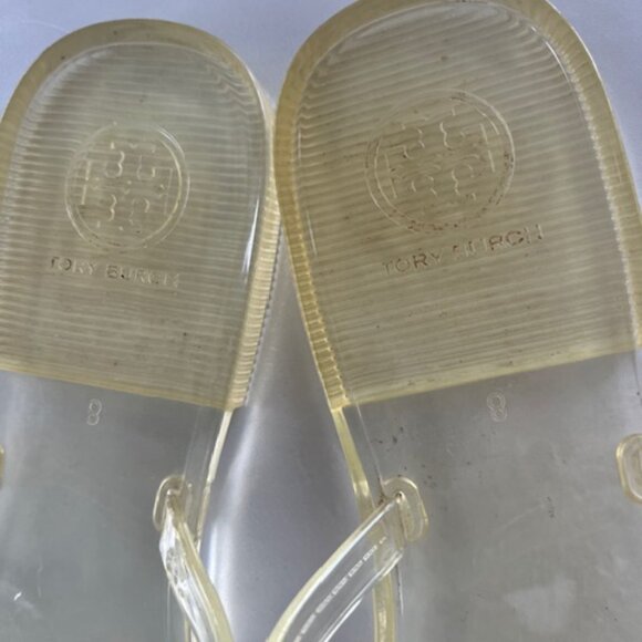 Tory Burch  Mini Miller Jelly Thong Sandals Sz 8 Dustbag - Picture 8 of 16